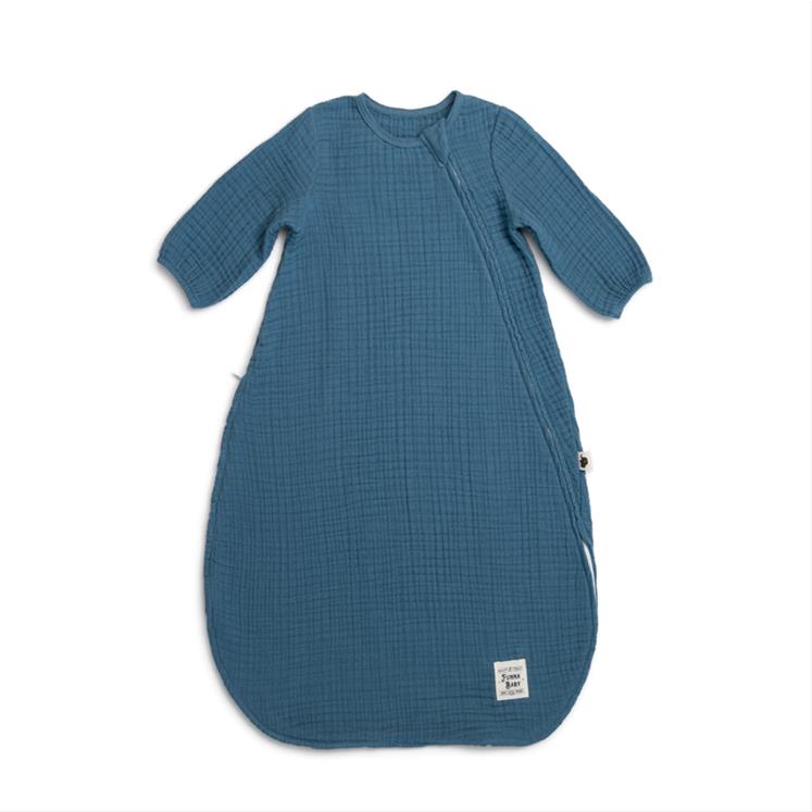Muslin Sleeping Bag - Sleeved - Coral - 90 cm