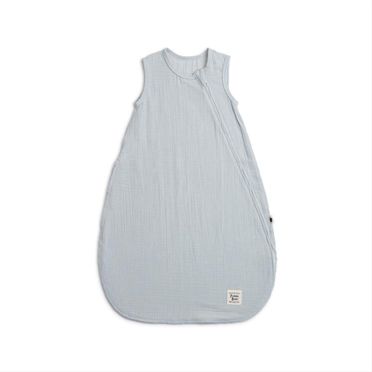Muslin Sleeping Bag - Sleveless - Dove - Grey-90 cm