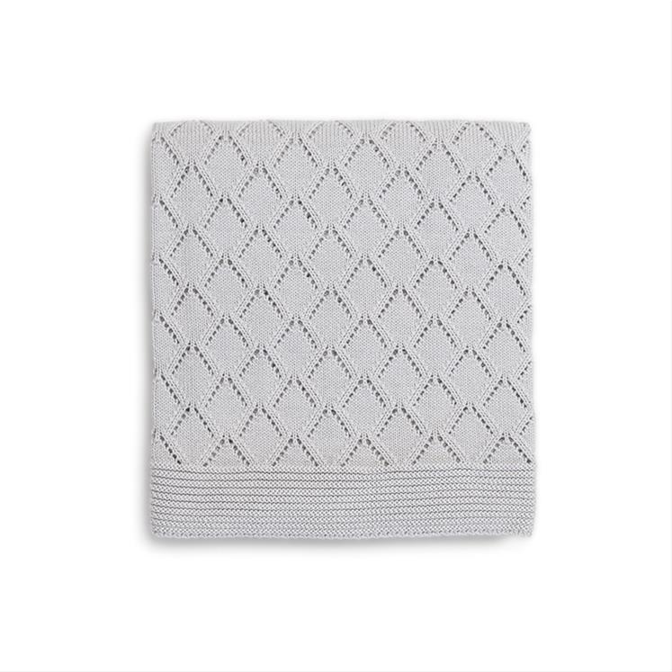 Knitted Blanket - Punto - 75*110 - Grey