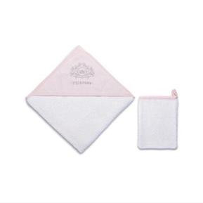 Hooded Towel / 90x90 cm - Princess- Pink- 90x90 Cm