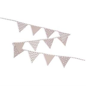 Flag Bunting - Taupe - Brown