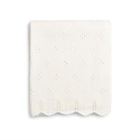 Knitted Blanket - Fiore - 75*110 - Cream