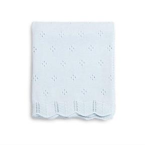 Knitted Blanket - Fiore - 75*110 - Blue