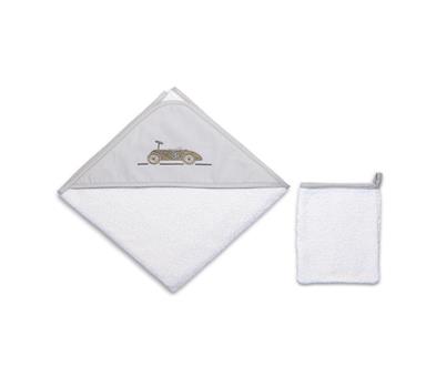 Hooded Towel / 90x90 cm - Toys - Grey- 90x90 Cm